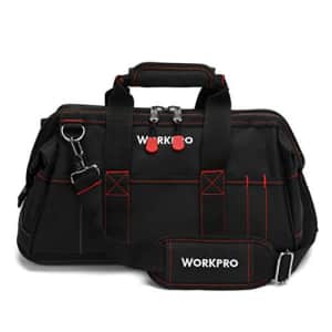 WorkPro 16" Wide-Mouth Tool Bag for $25