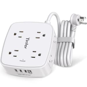 Yintar 6-Foot USB Power Bar Extension Cord for $13