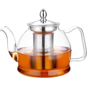 Hiware Glass Teapot with Removable Infuser for $23