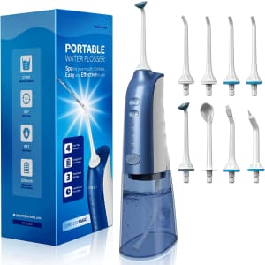Demita Cordless Water Flosser with 8 Jet Tips for $13 Demita Cordless Water Flosser with 8 Jet Tips for $13
