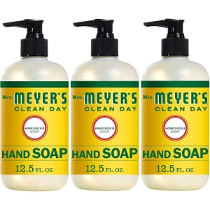 Mrs. Meyer's Clean Day Liquid Hand Soap 12.5-oz. Bottle 3-Pack for $8.25 via Sub & Save Mrs. Meyer's Clean Day Liquid Hand Soap 12.5-oz. Bottle 3-Pack for $8.25 via Sub & Save