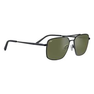 Serengeti Carroll Polarized Square Sunglasses, Matte Khaki, Medium for ...
