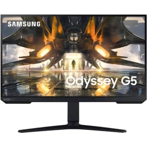 Samsung Odyssey G5 Series 27" 1440p HDR 165Hz Gaming Monitor for $280