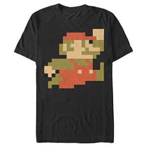 Nintendo Men's Big Little M T-Shirt, Black, Small for $10 Nintendo Men's Big Little M T-Shirt, Black, Small for $10
