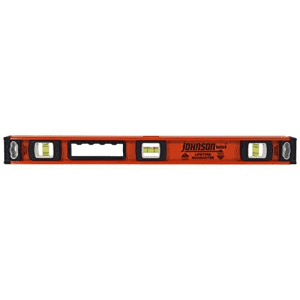 Johnson Level & Tool 1253-2400 Johnson 24-Inch Heavy Duty Professional Aluminum Level for $22 Johnson Level & Tool 1253-2400 Johnson 24-Inch Heavy Duty Professional Aluminum Level for $22
