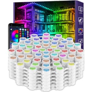 300-Foot Permanent Outdoor RGB Eaves Lights for $65