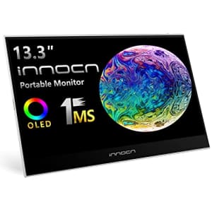 Portable Monitor - INNOCN 13.3" OLED Full HD 1080P 100% DCI-P3 1MS 100000:1 USB Computer Monitor for $250