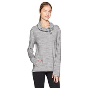 SHAPE activewear Women's Cowl Popover Sweatshirt, Heather Grey, L for $15