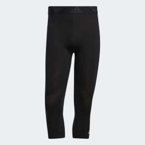 adidas Men's Techfit 3/4 Tights for $8