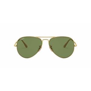 Ray-Ban RB3689 Metal II Aviator Sunglasses, Gold/Polarized Green, 58 mm for $193 Ray-Ban RB3689 Metal II Aviator Sunglasses, Gold/Polarized Green, 58 mm for $193