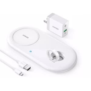 Anker 2-in-1 Wireless Charger Station for $8