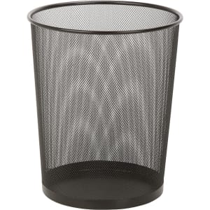 Honey Can Do 4.7-Gallon Steel Mesh Powder-Coated Waste Basket for $8