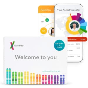 23andMe Ancestry + Traits Service DNA Test Kit for $59 23andMe Ancestry + Traits Service DNA Test Kit for $59