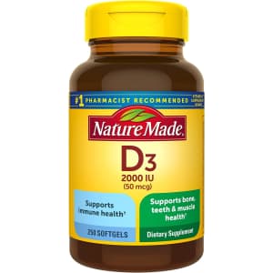 Nature Made Vitamin D3 2,000-IU 250-Tablet Bottle for $9.87 via Sub & Save