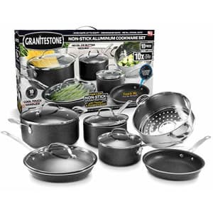 GraniteStone 10-Piece Nonstick Cookware Set for $74 GraniteStone 10-Piece Nonstick Cookware Set for $74