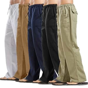 Men's Linen Pants for $12