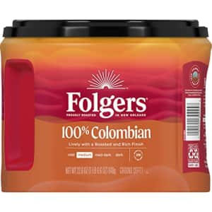 Folgers Colombian Medium Roast Ground Coffee, 22.6 Ounce for $9