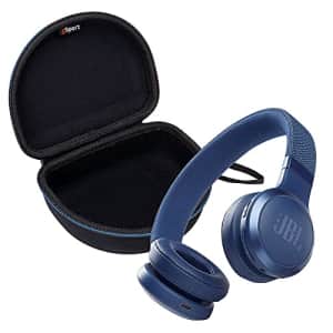 JBL Live 460NC Wireless On-Ear Noise Cancelling Headphone Bundle with gSport Case (Blue) for $100