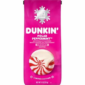 Dunkin Donuts Dunkin' Polar Peppermint Flavored Ground Coffee, 11 Ounces (Pack of 6) for $55