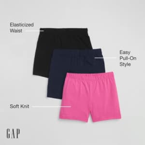 GAP Girls Cartwheel Shorts, Multi, X-Small US for $19