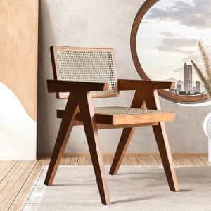 Japandi Rattan Dining Chair for $191