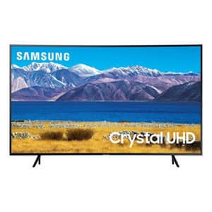 SAMSUNG 55-inch Class Curved UHD TU-8300 Series - 4K UHD HDR Smart TV With Alexa Built-in for $570