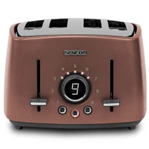 Sencor STS6075RS Premium Metallic 4-slot High Lift Toaster with Digital Button and Toaster Rack, for $69 Sencor STS6075RS Premium Metallic 4-slot High Lift Toaster with Digital Button and Toaster Rack, for $69