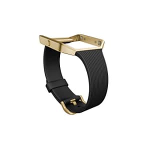 Fitbit Blaze Accessory Band, Slim Black Gold, Large for $85 Fitbit Blaze Accessory Band, Slim Black Gold, Large for $85