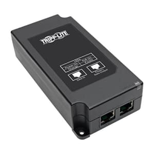 Tripp Lite Gigabit PoE+ Midspan Active Injector - IEEE 802.3at / 802.3af, 30W, 1 Port, Power Over for $38
