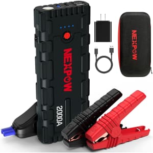 Nexpow 2,000A Car Jump Starter for $42 Nexpow 2,000A Car Jump Starter for $42