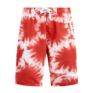 Kanu Surf Men's Standard Mirage Swim Trunks (Regular & Extended Sizes), Beachboy Red, 3X for $15