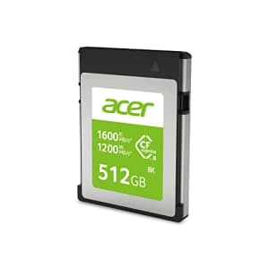 Acer CFE100 512GB Digital Memory Card - CFexpress Card Type B Up to 1600 MB/s Read for Cameras - for $100