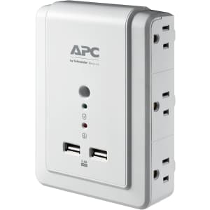 APC SurgeArrest 6-Outlet 2-USB Wall Mount Surge Protector for $14 APC SurgeArrest 6-Outlet 2-USB Wall Mount Surge Protector for $14