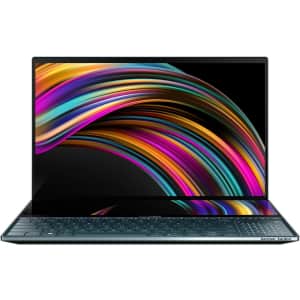 ASUS Zenbook Pro Duo Whiskey Lake Core i9 8-Core 15.6" Touchscreen Laptop w/ 32GB RAM, 1TB SSD for $2,800 ASUS Zenbook Pro Duo Whiskey Lake Core i9 8-Core 15.6" Touchscreen Laptop w/ 32GB RAM, 1TB SSD for $2,800