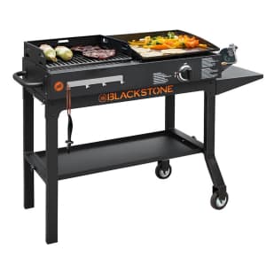 Blackstone Duo Gas Griddle & Charcoal Grill Combo for $250