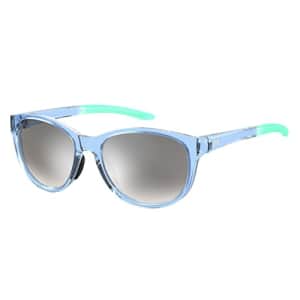 Under Armour Women's UA Breathe Oval Sunglasses, Blue/Milky Green, 57mm, 17mm for $42