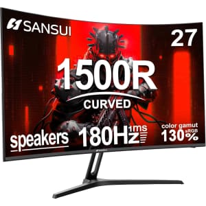 Sansui 27" 1080p Curved 180Hz FreeSync Monitor for $120 Sansui 27" 1080p Curved 180Hz FreeSync Monitor for $120