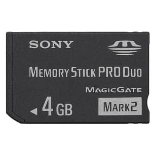 Sony 4Gb Memory Stick Pro Duo Mark 2 for $25