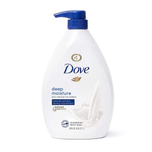 Dove Body Deep Moisture Wash Pump 34-oz. Pump Bottle for $8 w/ Sub & Save Dove Body Deep Moisture Wash Pump 34-oz. Pump Bottle for $8 w/ Sub & Save