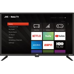 JVC 49" 1080p LED Roku Smart TV for $150