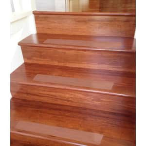 Ottomanson Clear Stair Safety Treads 14-Pack w/ Roller Tool for $18 Ottomanson Clear Stair Safety Treads 14-Pack w/ Roller Tool for $18