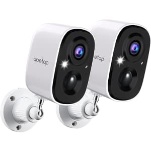 1080p Wireless Outdoor Security Camera 2-Pack for $77