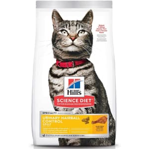 Hill's Pet Nutrition Hill's Science Diet Urinary & Hairball Control Adult Dry Cat Food 7-lb. Bag for $22 via Sub & Save Hill's Pet Nutrition Hill's Science Diet Urinary & Hairball Control Adult Dry Cat Food 7-lb. Bag for $22 via Sub & Save