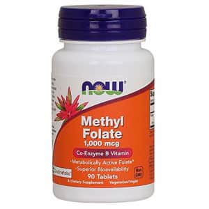 Now Foods NOW Supplements, Methyl Folate 1,000 mcg, Metabolically Active Folate*, Co-Enzyme B Vitamin, 90 for $10