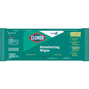 CloroxPro Disinfecting Wipes 70-Pack for $4