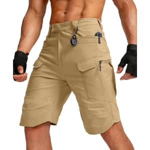Griopex Men's Tactical Cargo Shorts for $16