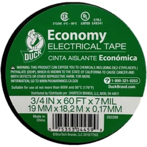 Duck 3/4" x 60-Feet Auto Electrical Tape for $1
