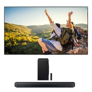 SAMSUNG QN65S90CAFXZA 65 Inch 4K OLED Smart TV with AI Upscaling with a HW-Q900C 7.1.2ch Soundbar for $2,796