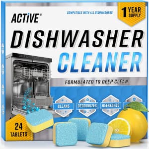 Active Dishwasher Cleaner Tablets 24-Pack for $12 w/ Sub. & Save Active Dishwasher Cleaner Tablets 24-Pack for $12 w/ Sub. & Save