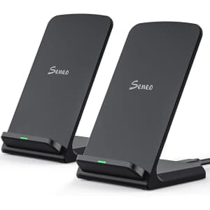 Seneo Qi Wireless Charger 2-Pack for $18